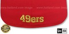 San Francisco 49ers NFL Shield-Throwback Red Fitted Hat - Sz 7 & 3/8ths — photo 4