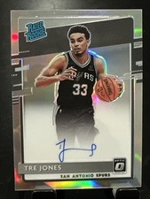 2020-21 Donruss Optic #188 Tre Jones Rated Rookie Signatures Holo Prizm Spurs
