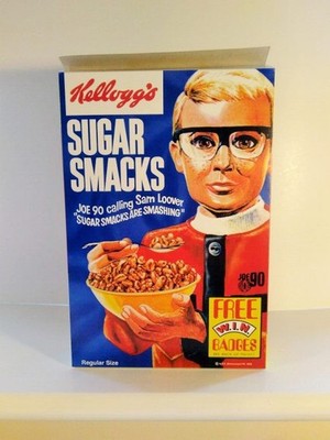 KELLOGG`S SUGAR SMACKS, JOE 90, REPRODUKTIONSBOX, BRILLANTE QUALITÄT UND SELTEN