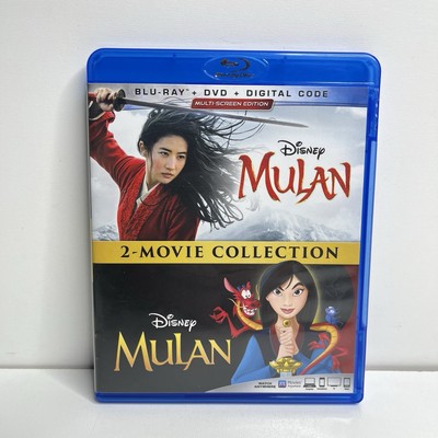 Mulan - 2 Movie Collection Blu-Ray Disney 2-Disc Set Like New