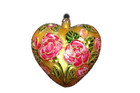 Christopher RADKO Glass Christmas ornament SWEETHEARTS 99-169-0 Floral Heart — photo 1