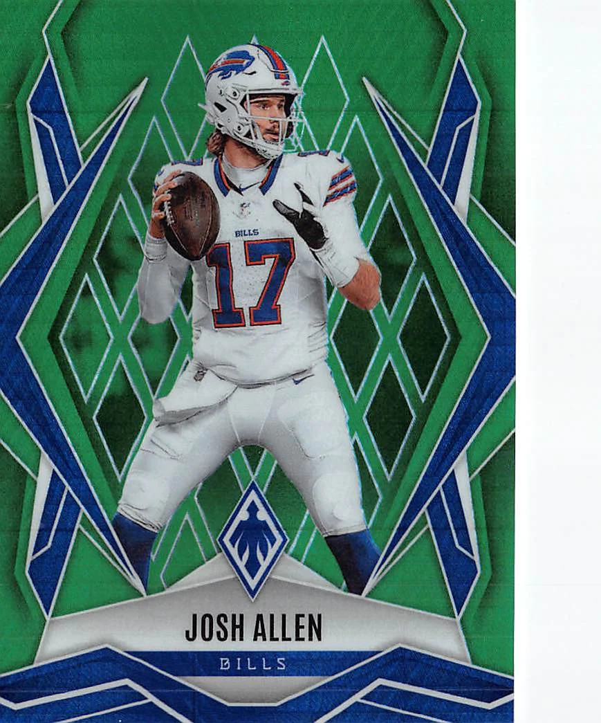 2025 Panini Phoenix Football Josh Allen Green /149 #129 Buffalo Bills