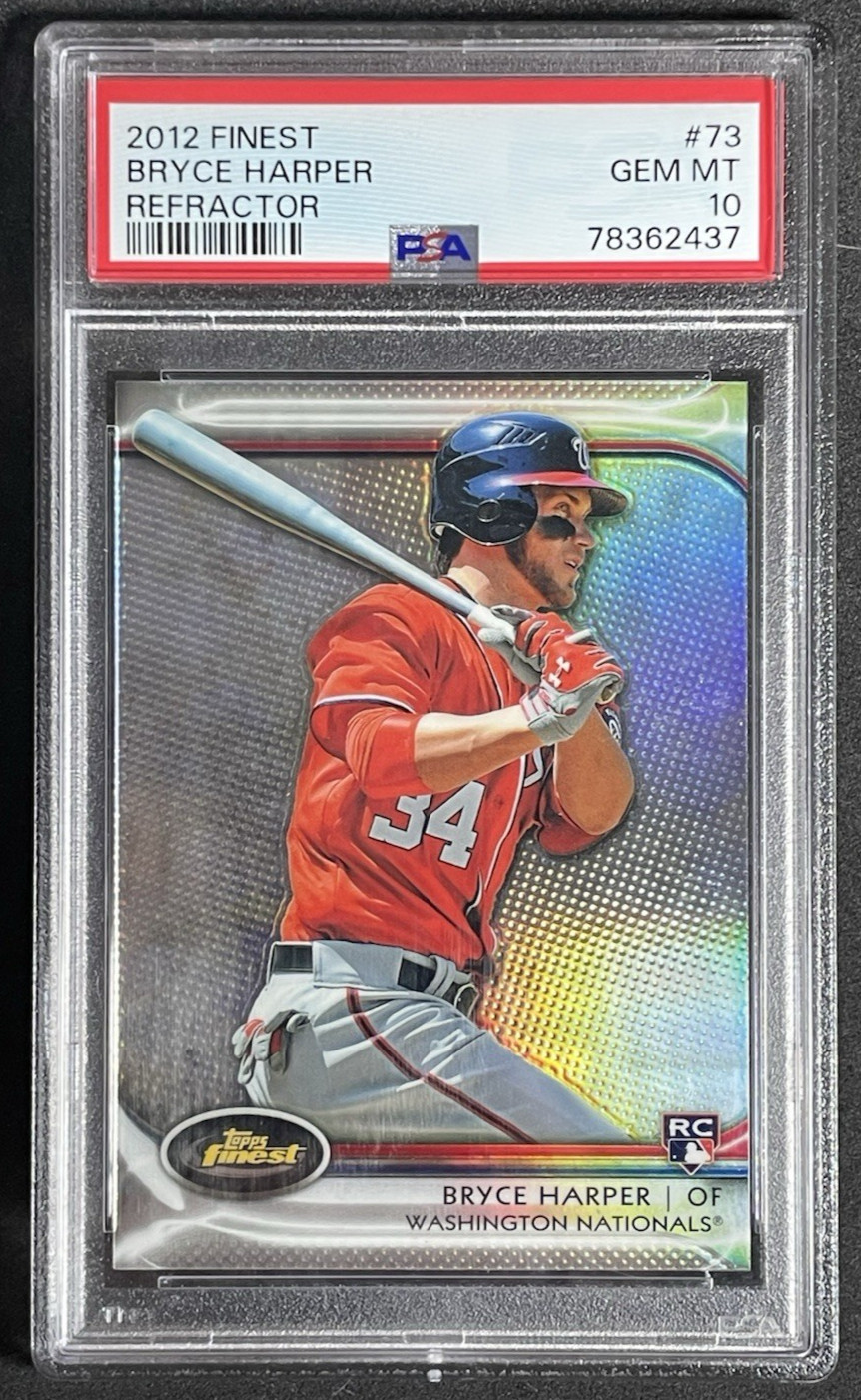 2012 FINEST REFRACTOR #73 BRYCE HARPER ROOKIE RC PSA 10