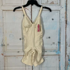 Pumiey Mid Thigh Seamless Sculpt Bodysuit Adjustable Strap Slimming Shapewear L