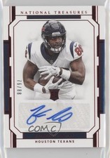 2018 Panini National Treasures Jersey Number Red 76/88 Jordan Akins Auto 14kb