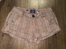 2000's Y2K Low Rise Plaid American Eagle Shorts  Women's Size 0 Mini Shorts VTG