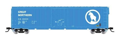 Rivarossi HO 50' Plug-Door Boxcar No Roofwalk Great Northern GN #36885 HR6634A | Zustand: New