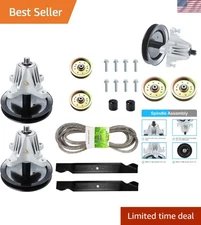 Cub Cadet 46 Inch Mower Rebuild Kit with Blades & Idler Pulley - Quality Parts