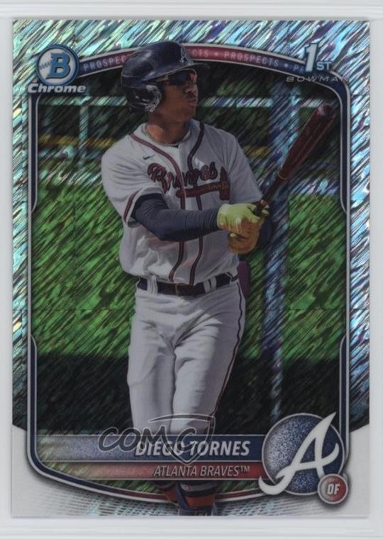 2025 Bowman Chrome Prospects Shimmer Refractor Diego Tornes #BCP-214 1l96