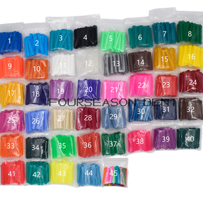 45 Color Dental Elastic Ligature Ties Rubber Power Bands for Orthodontic Braces