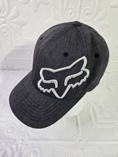 Fox Racing Clouded Flexfit 2.0 Hat - Gray Size S/M Style 19556 Custom Embroidery