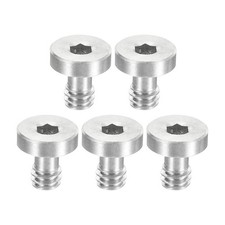 5Pcs 1/4"-20 Thread 13mm Camera Quick Release Screw Stainless Steel Hex Silver
