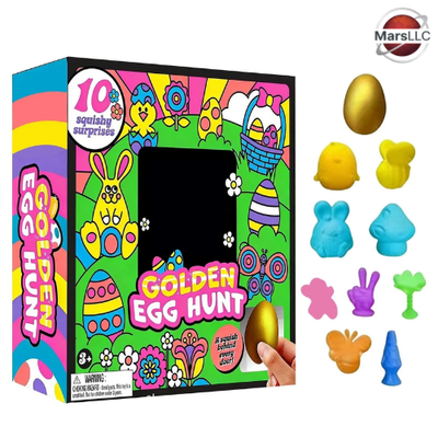 #ad NeeDoh Golden Egg Hunt Sensory Squeeze Toy Squishy Toy Set Easter Fidget Toys $30.78