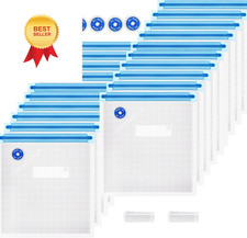 Sous Vide Bags Reusable 27Pcs, BPA Free 2 11 10in bags 20pcs, Blue, Clear