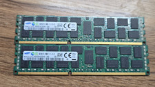 x2 Samsung 8gb ECC Server RAM RDIMM 2Rx4 PC3-12800R-11-11-E2-D3 M393B1K70DH0-CK0