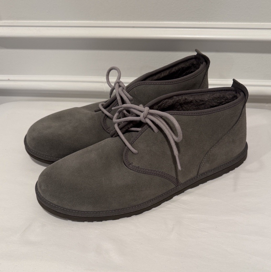 UGG Men’s Maksim Chukka Boots‎ Size 12 Gray Suede Shearling Lined Lace-Up NEW Ugg Maksim Chukka main image 4