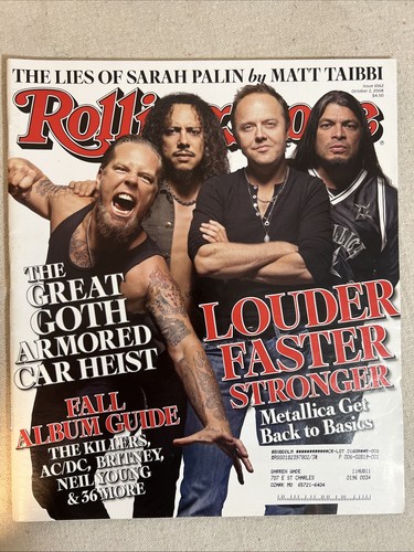 METALLICA On Rolling Stone Mag # 1062 From '08...M-
