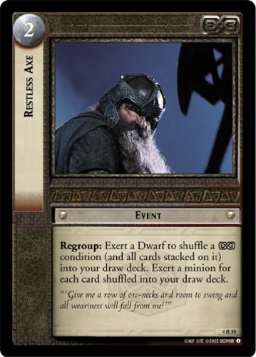 Restless Axe - Foil Moderately Played LOTR: The Two Towers (Foil)