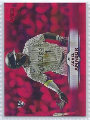 2025 TOPPS STADIUM CLUB ADAEL AMADOR RC #41 RED PARALLEL ROCKIES ROOKIE