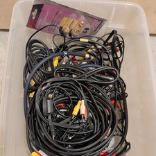 LOT of Audio Video Cables Cords RCA Parts