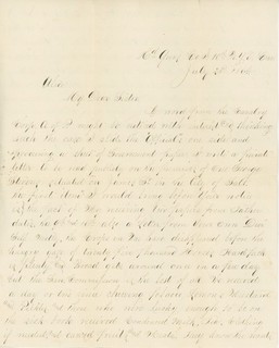 George H. Stevens – 10th New York Cavalry – Civil War Handwritten Letter – 1864