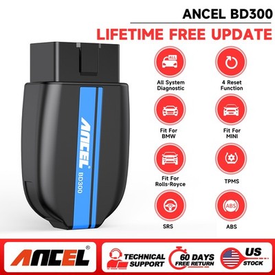 ANCEL BD300 OBD2 Scanner Code Reader Check Engine Code Diagnostic Tool ABS SRS