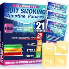 Nicotine Patches Step 1 , 21Mg Upgraded to 28Mg 4 7Mg , Quit Smoking Patches,