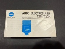 Minolta Auto Electroflash 128 / 132x Instruction Manual....Free Shipping