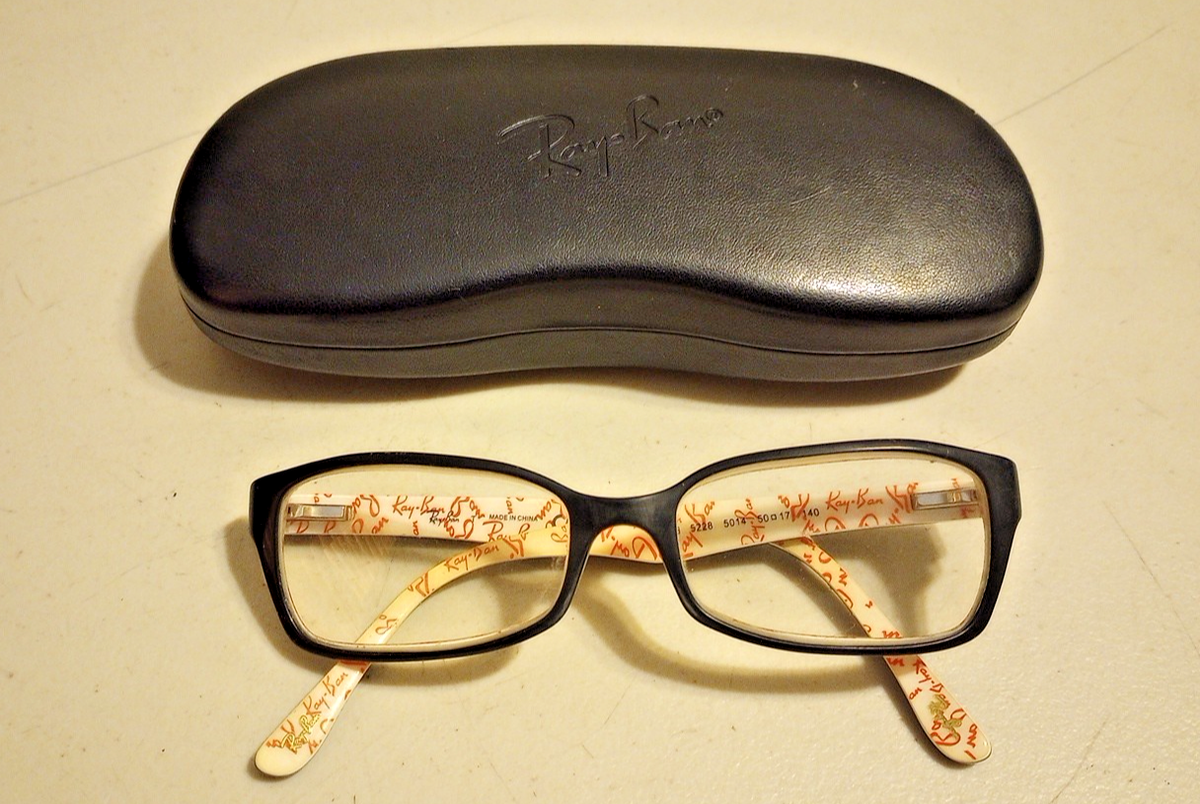RAY-BAN EYEGLASSES FRAMES ONLY RB5228 5014 BLACK 50-17-140 FOR