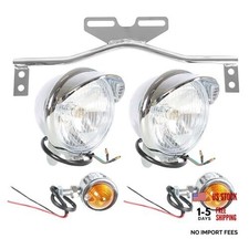 Motorcycle Auxiliary Spot Fog Light Bar with Bracket Turn Signal Lamp