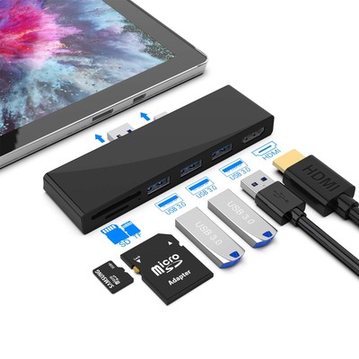 USB-Hub Dockingstation Video Converter Lese-SD/Micro-SD-Karte USB-Adapter