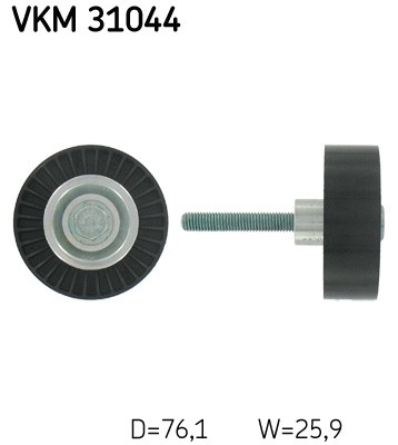 Centre SKF VKM 31044 Deflection/Guide Pulley, V-ribbed belt for AUDI,SEAT,SKODA,