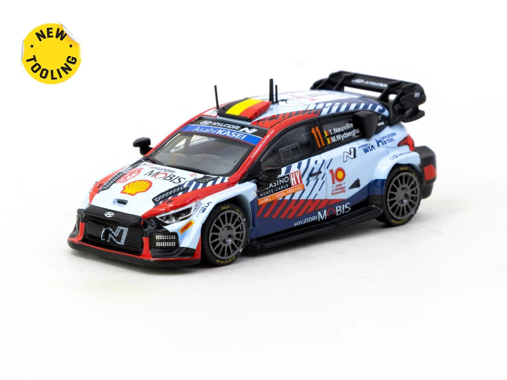 TARMAC WORKS 1/64 HYUNDAI i20 N RALLY1 HYBRID MONTE-CARLO 2024