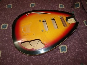 Vintage 1967 Vox Italy Mk VI "Acoustic" model electric guitar Body VG