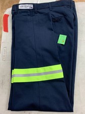 LOT OF 6 Used Hi-Vis 34x32 NAVY CINTAS PANTS NICE CONDITION