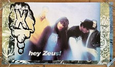 X (The Band) hey Zeus! 1993 US Big Life PROMO Poster PUNK Exene DOE Bonebrake