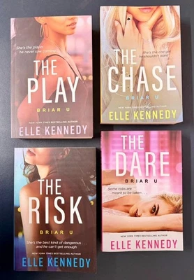 Briar U Series 4 Books Set by Elle Kennedy Dare, Play, Chase, Risk PB free shipp - Image 1 of 3