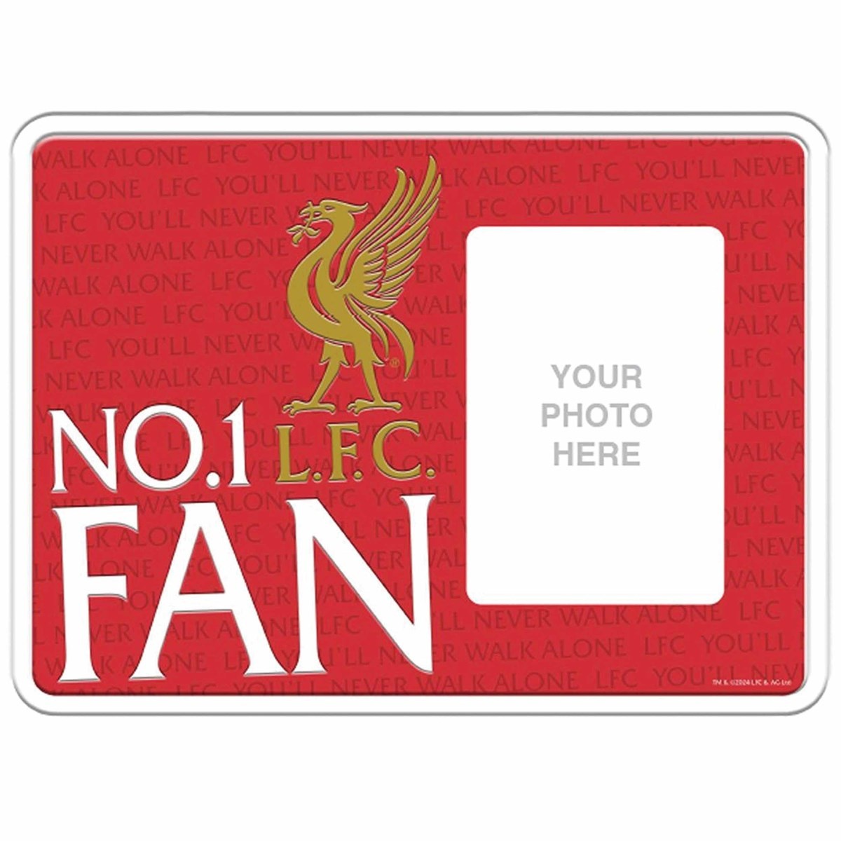 Liverpool FC No.1 Fan Photo Frame, Home Decor, Sports, Gift