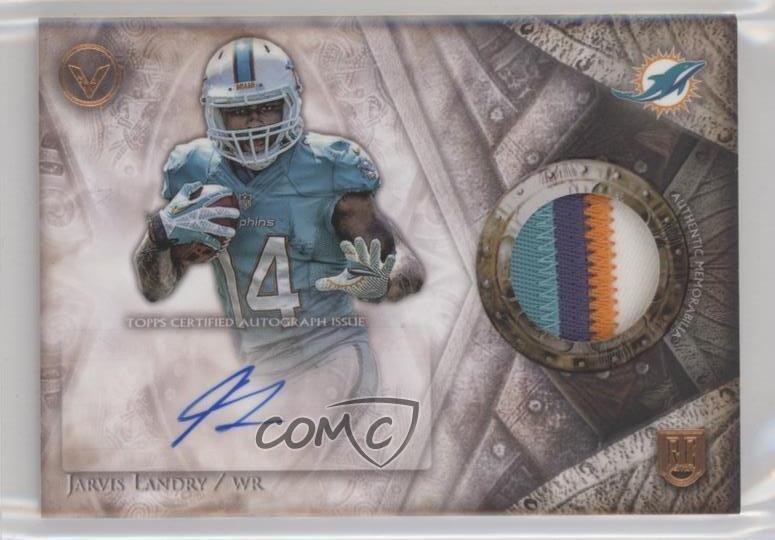2014 Topps Valor of Honor Jarvis Landry RPA Rookie Patch Auto RC Shield r9d