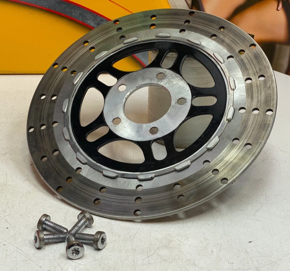 08-25 Harley Roland Sands 11.8" Rotor de freno delantero flotante Touring Softail Dyna Foto 4 de 4