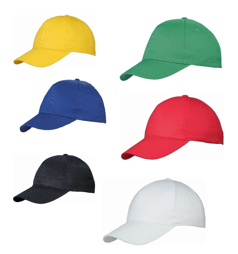 EUROCAPS Six Thinking Hats - Edward De Bono - 6 Childrens Baseball Caps Learning Aid