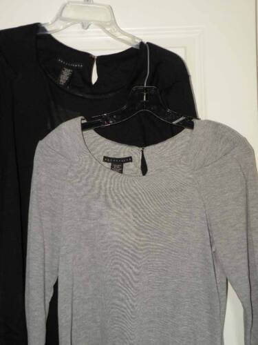 Medium- Large BLACK OR GREY 3/4 Sleeve Sleeve Pull Over Sweater STRETCH New - Bild 1 von 1
