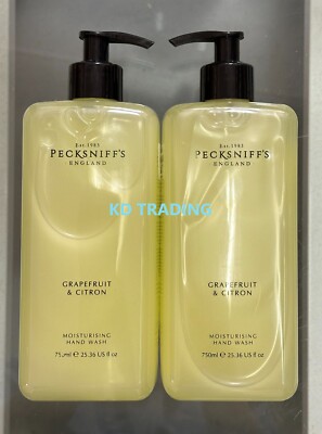 (2-Pk) PECKSNIFF'S ENGLAND GRAPEFRUIT & CITRON  Moisturizing SOAP-FREE HAND WASH