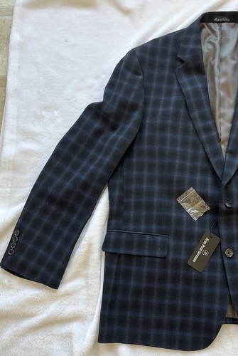 Blazer Giacca Cappotto Sportivo Jean Paul Germain Lana Seta Seta Blu Uomo 46R Riparazione Bottone - Foto 3 di 19