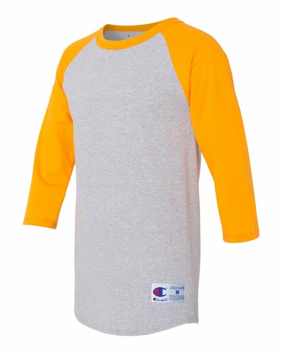 Champion Mens 3/4 Sleeve Raglan Baseball T-Shirt T137 S-3XL CLOSEOUT - Picture 48 of 53