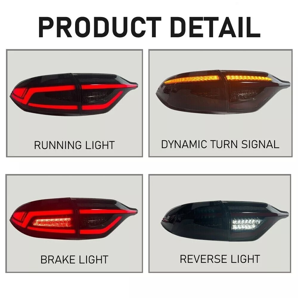TT-ABC LED Tail Lights For 2020-2025 Toyota Corolla Animation Rear Truck Lamps