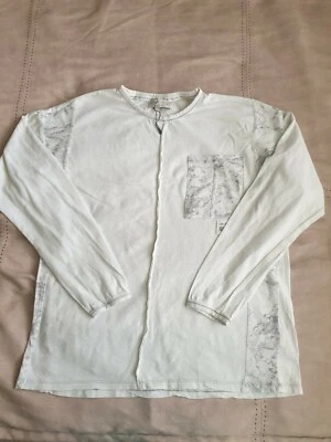 ZARA Boys cooles Langarm shirt weiß-grau Gr.152 - Bild 1 von 4