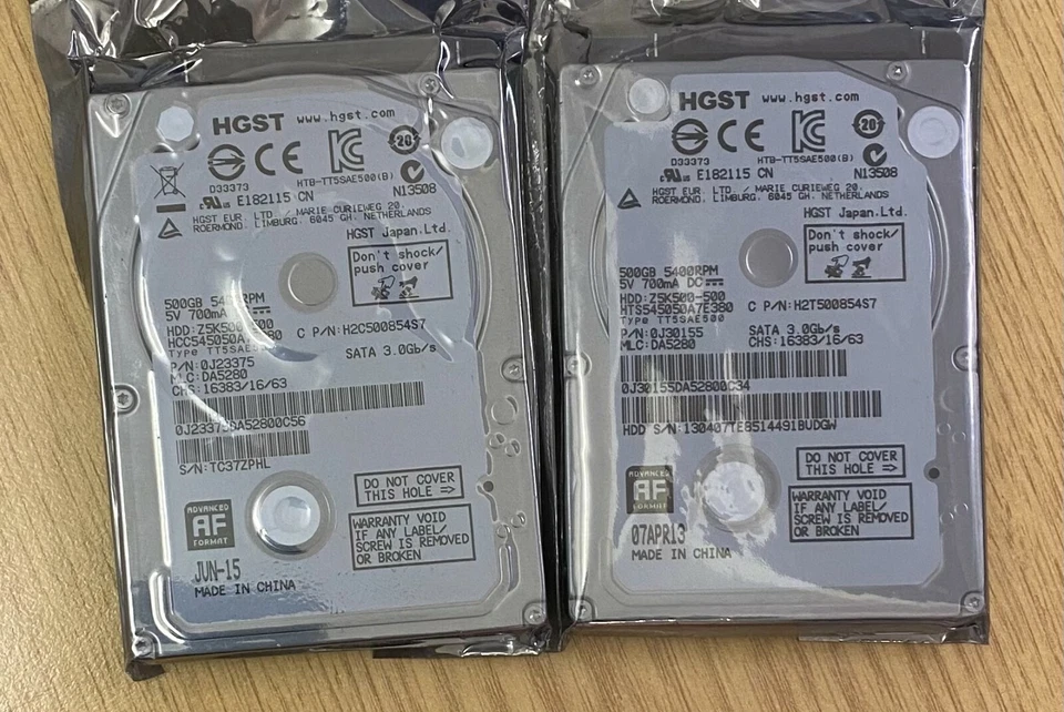 New HGST 500GB 2.5" Laptop SATA Hard drive PS3 PS4 HDD 5400rpm - Image 2 of 3