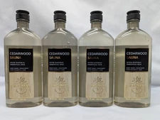 Set of 4 CEDARWOOD SAUNA Aroma by Bath & Body Works Body Wash + Foam Bath New!