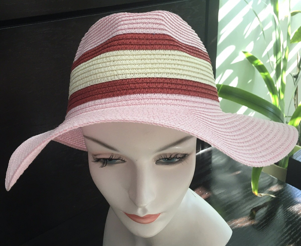 HAT JUICY COUTURE WOVEN RAFFIA FLOPPY SUN FOLDABLE PACKABLE  display picture 3